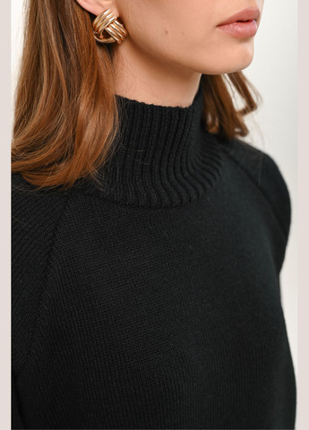 Черный зимний свитер базовый джемпер Teplo