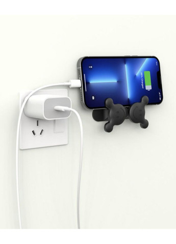 Органайзер-Фіксатор кабелю підставка для телефона тримач кухонних аксесуарів 3M 1 шт Чорний Captain (356680648)