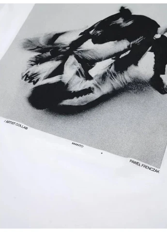 Біла футболка t-shirt motion white 3418 MANTO