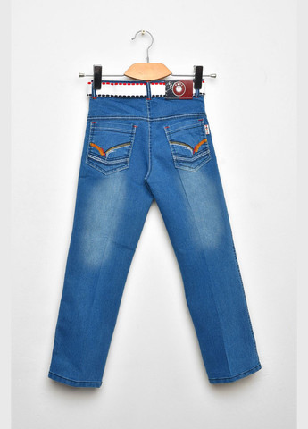 Синие демисезонные скинни джинсы детские для девочки синего цвета Let's Shop