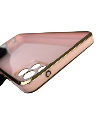 Чехол для Galaxy A72 SM-A725F с кольцом-подставкой с золотой окантовкой на самсунг а72 пудровый gs1 Samsung (366228076)