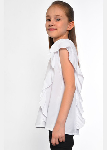 Блуза дитяча для дівчинки білого кольору Let's Shop (297948904)