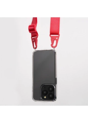 Чохол Clear Case With Strap для Iphone 13 Black Wave (382919363)