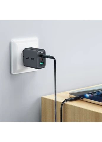 Кабель USB 2.0 Type-C M-M, 2 м, 100W C4-03, zinc alloy, Чорний, Acefast (392011742)