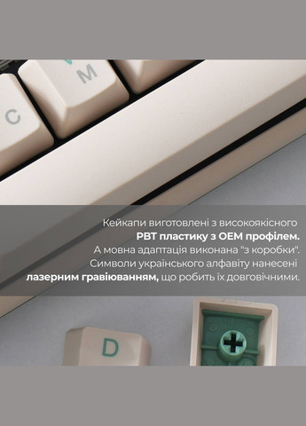 Клавиатура One 3 Cherry MX Red Matcha Cream (DKON2108-RUAPXMAEGGC1) Ducky (323130942)