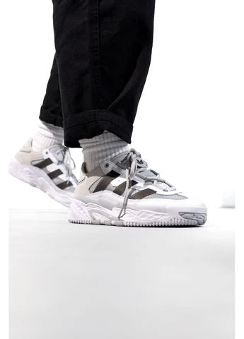 КРОСІВКИ ЖІНОЧІ ADIDAS NITEBALL GREY/WHITE АДІДАС НАЙТБОЛ БІЛІ No Brand білі демісезони (392002635)