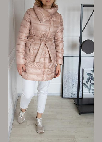 Розовая непромокаемые стегания анорак Mango