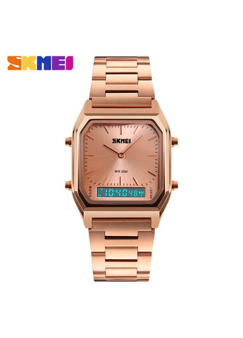 1220RG Rose Gold кварцевый сasual, классический Skmei (323886463)