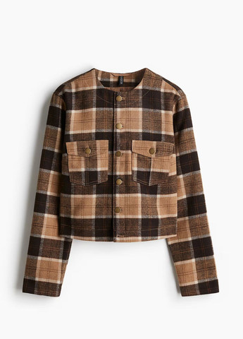 Темно-коричневая демисезонная куртка H&M