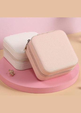 Скринька органайзер для зберігання прикрас, футляр для біжутерії 10х10х5 см Колір білий No Brand (301155197)