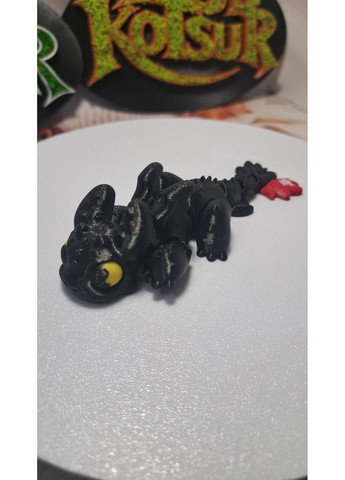 Рухлива флексі іграшка "Нічна фурія Беззубик" 3D друк No Brand (372186049)