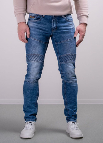 Синие демисезонные джинсы мужские 200133 Power