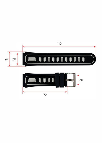 Ремешок для смарт часов DF91 Black Modfit (341822614)
