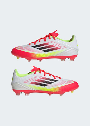 Белые летние бутсы f50 league firm/multi-ground adidas