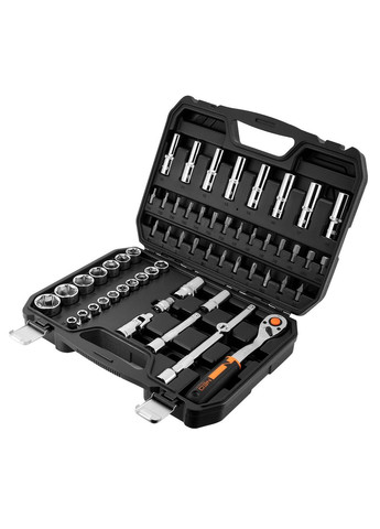 Набор инструментов (1/2", 58 предметов) торцевые головки с трещоткой (23940) Neo Tools (295037805)