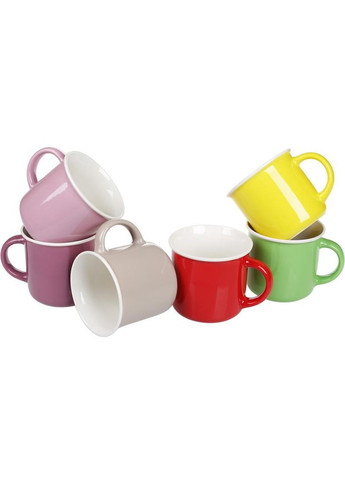 Кружка Яркая Настройка фарфоровая 350мл цветная для чая и кофе посуда для напитков Bona (369157887)