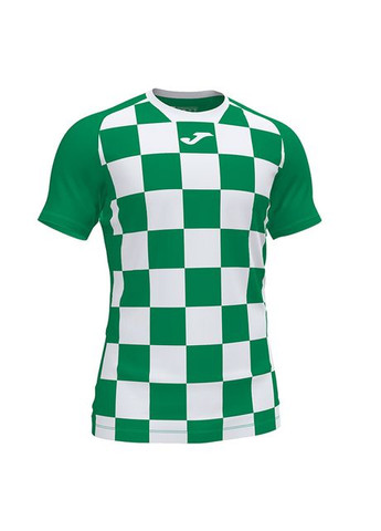 Зелена футболка футбольна flag ii зелено-біла 101465.452 з коротким рукавом Joma Модель