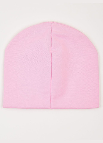 Шапка для дівчинки демісезонна подвійна біні рожева KRAKO (323014875)
