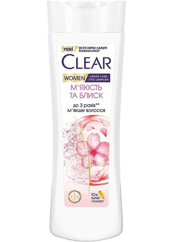 Шампунь проти лупи для жінок "М'якість та блиск" 350ml (1534310-32855393) Clear (368616505)