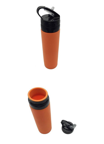 Складана пляшка для води iFDA 600 мл Оранжевий (HbP050354) No Brand (330778893)