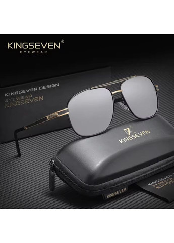 Чоловічі поляризаційні сонцезахисні окуляри N738 Mirror Silver KINGSEVEN (369465034)