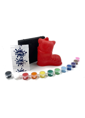 Набор для творчества Кошка 12 см "Создай гипсовую фигурку и раскрась её " Разноцветная Danko Toys (316318955)