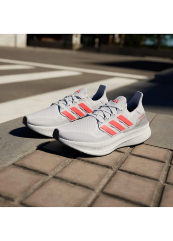 Белые кроссовки мужские ultraboost 5 performance white/grey id8818 adidas