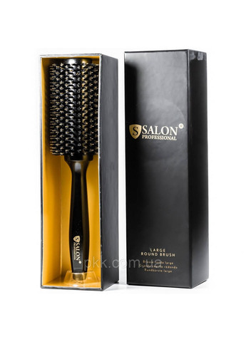 Щётка-брашинг для волос деревянная круглая в коробке 33Ф Salon Professional (279319982)