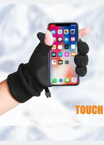 Універсальні зимові рукавички N702. L/9; Сенсор; Водовідштовхувальні. Антиковзні. Фліс. Сірий. Термоперчатки. Storm N_702 (306442723)