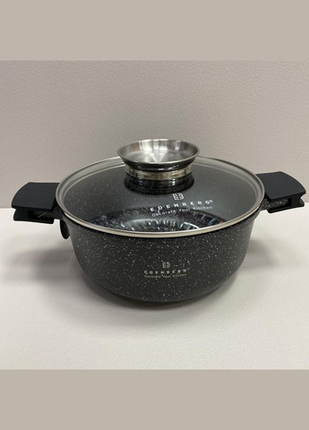 Кастрюля алюминиевая со стеклянной крышкой 3,3 л 22 см EB-8117 Edenberg (317203617)