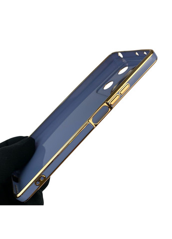 Чохол для Redmi Note 13 5G з кільцем MagSafe із золотою окантовкою на сяомі редмі нот 13 синій gs1 Xiaomi (366234276)