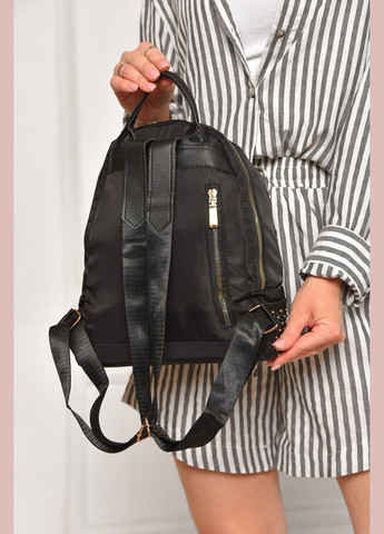 Рюкзак жіночий однотонний чорного кольору Let's Shop (346815518)