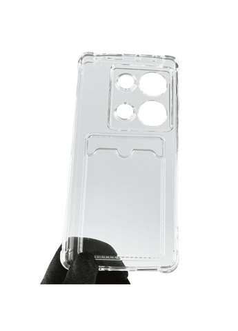 Чехол для POCO M6 Pro 4G с бронь углами с карманом для k-pop на сяоми поко м6 про 4г прозрачный Xiaomi (366020092)