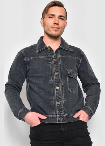 Піджак чоловічий джинсовий сірого кольору Let's Shop (282556795)