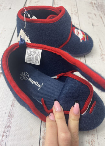 Темно-синие тапочки детские на мальчика темно-синий (1070) Lupilu