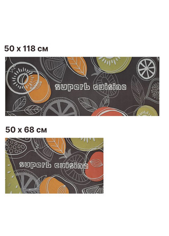 Набор ковриков на кухню 50х68 и 50х118 см Superb К2 No Brand (301328160)