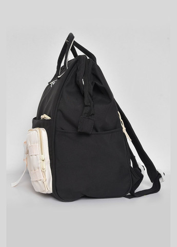 Жіночий рюкзак текстильний чорного кольору Let's Shop (280938024)