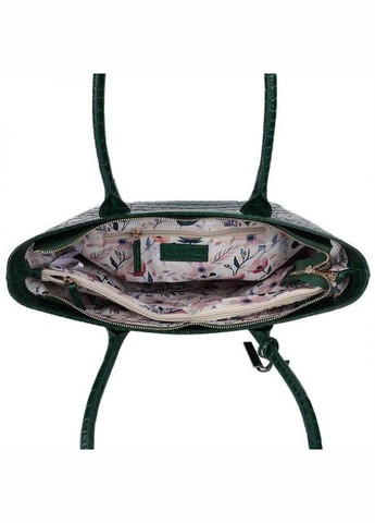 Сумка тоут через плече жіноча шкіряна середня Зелений 36050 Ashwood (338182718)