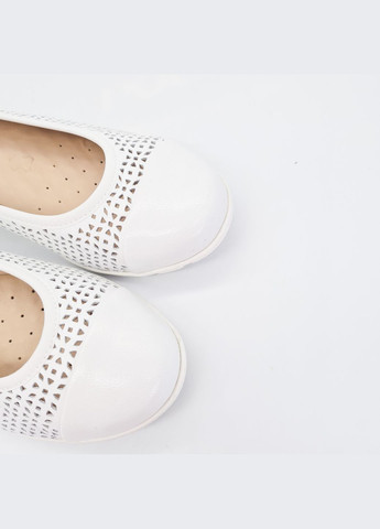 Женские балетки (р) кожа 0-1-1-9-22151-42-160 Caprice | белые (328836789)