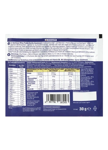 Протеїновий протеїн у порошку Vanilla Protein Sachet 30 г Sportness (377771062)