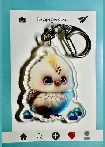 Акрилова 2D підвіска-брелок із зображенням символу року за Китайським гороскопом РІК ПІВНЯ No Brand (315599562)