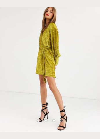 Золотой платье мини золотое с паетками Asos