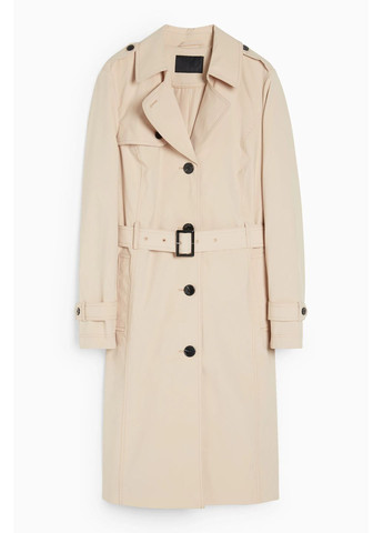 Бежевое демисезонное Тренч с поясом C&A
