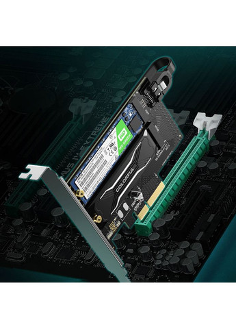 PCI-E 3.0 контроллер для SSD M.2 NVMe + M.2 NGFF CM302 Ugreen (360393412)