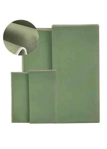 Дорожній спортивний рушник 70х140 з мікрофібри з чохлом Хакі Love You однотонний хакі