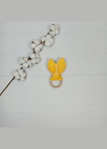 Набор для малыша: 2 пеленки и игрушки a.l.babybox Белый горох на желтом No Brand (308752224)