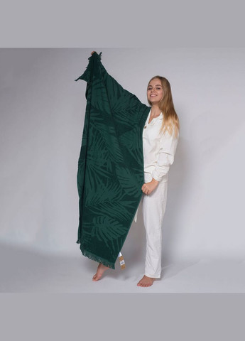 Рушник пляжний жакардовий Hawaii green 100х150 см SoundSleep зелений