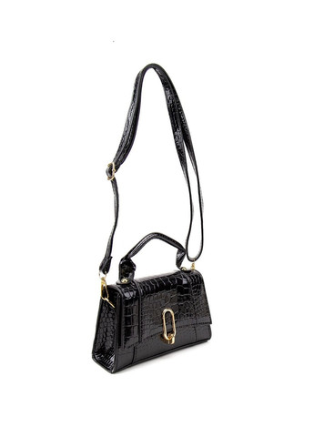 Женская сумка кроссбоди через плечо из экокожи с клапаном тиснения под рептилию RoyalBag P2-17068985 (331879755)