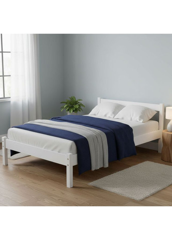 Односпальне дерев'яне ліжко MG01 RAL 9003 90х200 см (MBG-21877) Mebigrand (366027677)