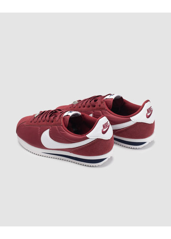 Белые демисезонные кроссовки мужские nike cortez burgundy / white найк кортез No Brand